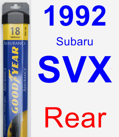 Rear Wiper Blade for 1992 Subaru SVX - Assurance