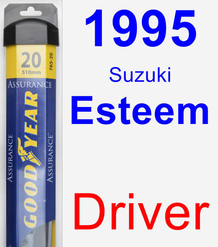 Driver Wiper Blade for 1995 Suzuki Esteem - Assurance