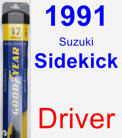 Driver Wiper Blade for 1991 Suzuki Sidekick - Assurance