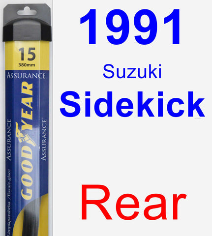 Rear Wiper Blade for 1991 Suzuki Sidekick - Assurance