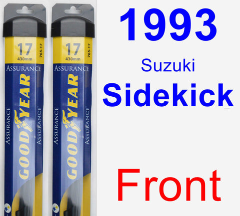 Front Wiper Blade Pack for 1993 Suzuki Sidekick - Assurance