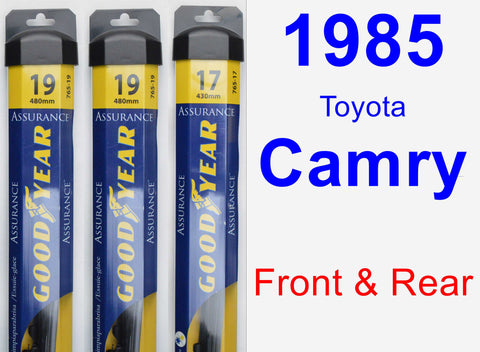 Front & Rear Wiper Blade Pack for 1985 Toyota Camry - Assurance