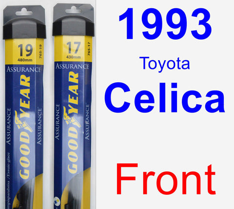 Front Wiper Blade Pack for 1993 Toyota Celica - Assurance