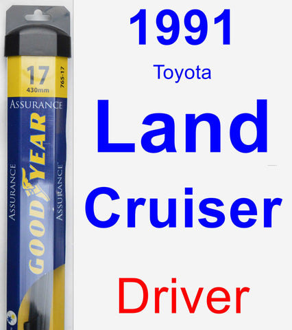 Driver Wiper Blade for 1991 Toyota Land Cruiser - Assurance