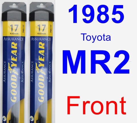Front Wiper Blade Pack for 1985 Toyota MR2 - Assurance