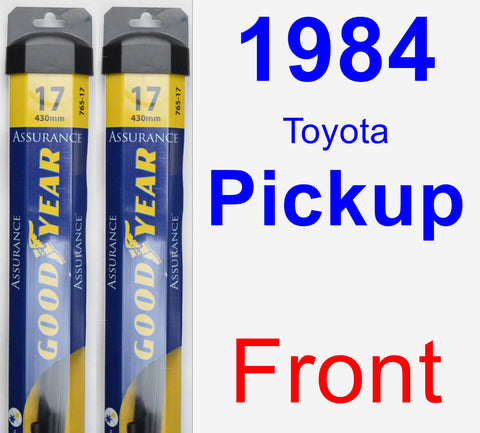 Front Wiper Blade Pack for 1984 Toyota Pickup - Assurance