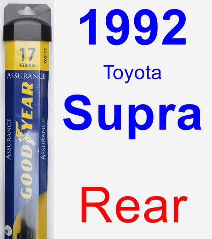 Rear Wiper Blade for 1992 Toyota Supra - Assurance