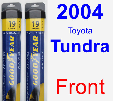 Front Wiper Blade Pack for 2004 Toyota Tundra - Assurance