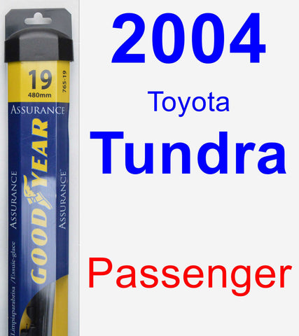 Passenger Wiper Blade for 2004 Toyota Tundra - Assurance