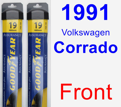 Front Wiper Blade Pack for 1991 Volkswagen Corrado - Assurance