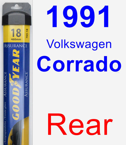 Rear Wiper Blade for 1991 Volkswagen Corrado - Assurance