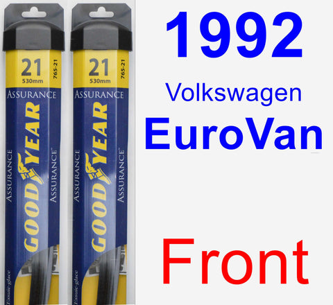 Front Wiper Blade Pack for 1992 Volkswagen EuroVan - Assurance