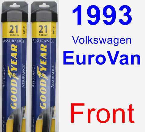 Front Wiper Blade Pack for 1993 Volkswagen EuroVan - Assurance