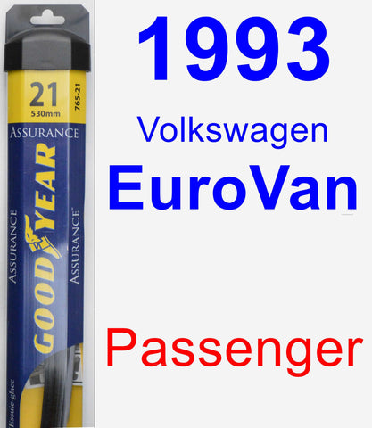 Passenger Wiper Blade for 1993 Volkswagen EuroVan - Assurance