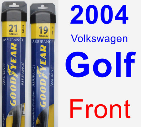 Front Wiper Blade Pack for 2004 Volkswagen Golf - Assurance