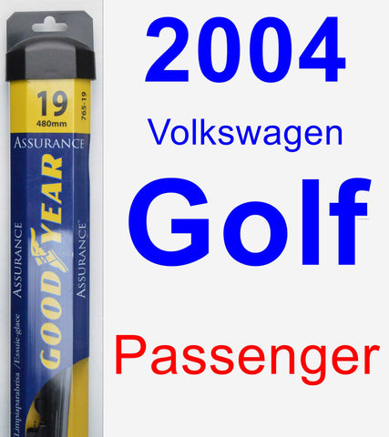Passenger Wiper Blade for 2004 Volkswagen Golf - Assurance