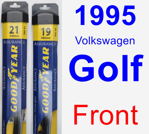 Front Wiper Blade Pack for 1995 Volkswagen Golf - Assurance