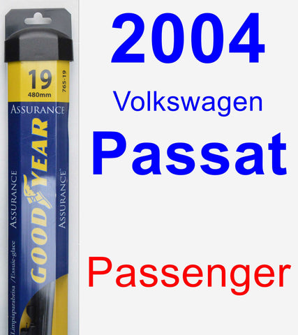 Passenger Wiper Blade for 2004 Volkswagen Passat - Assurance