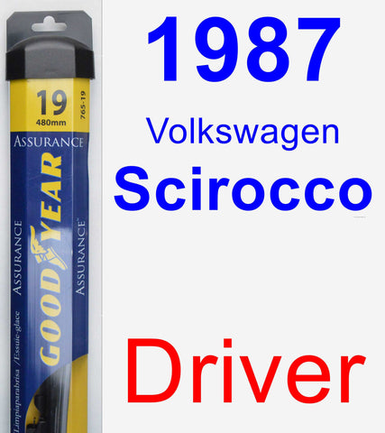 Driver Wiper Blade for 1987 Volkswagen Scirocco - Assurance