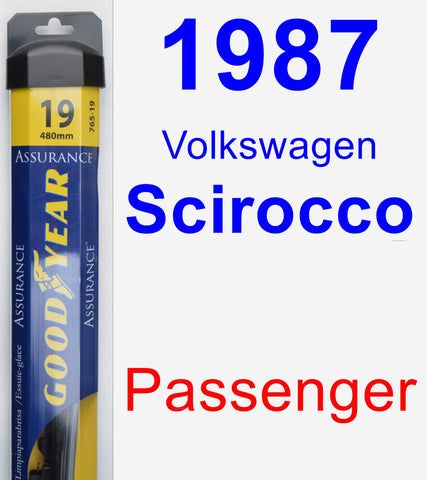 Passenger Wiper Blade for 1987 Volkswagen Scirocco - Assurance