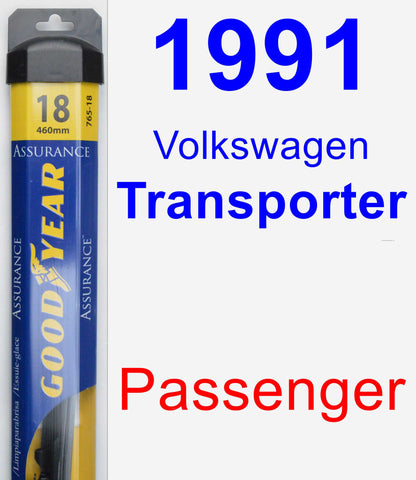 Passenger Wiper Blade for 1991 Volkswagen Transporter - Assurance