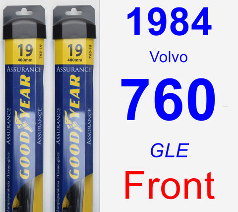 Front Wiper Blade Pack for 1984 Volvo 760 - Assurance