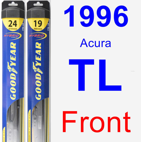 Front Wiper Blade Pack for 1996 Acura TL - Hybrid