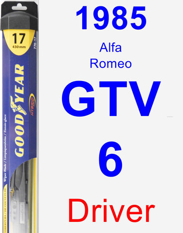Driver Wiper Blade for 1985 Alfa Romeo GTV-6 - Hybrid
