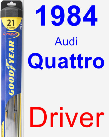 Driver Wiper Blade for 1984 Audi Quattro - Hybrid