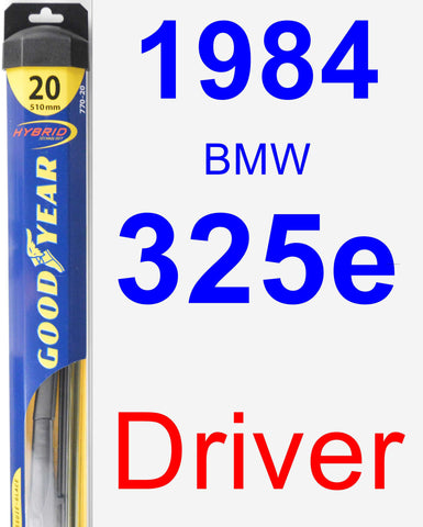Driver Wiper Blade for 1984 BMW 325e - Hybrid