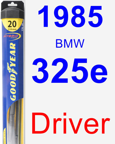 Driver Wiper Blade for 1985 BMW 325e - Hybrid