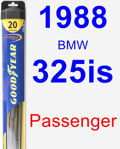 Passenger Wiper Blade for 1988 BMW 325is - Hybrid
