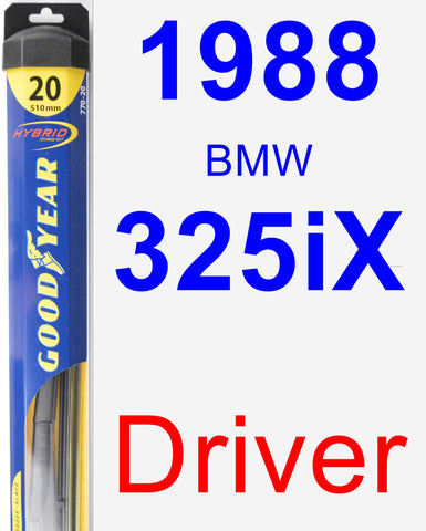 Driver Wiper Blade for 1988 BMW 325iX - Hybrid