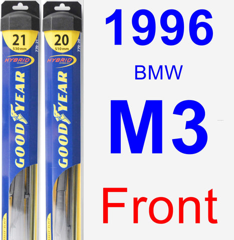 Front Wiper Blade Pack for 1996 BMW M3 - Hybrid