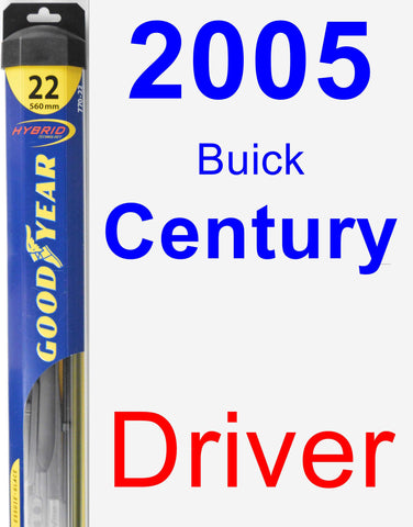 Driver Wiper Blade for 2005 Buick Century - Hybrid