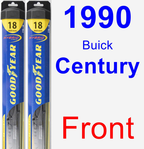 Front Wiper Blade Pack for 1990 Buick Century - Hybrid