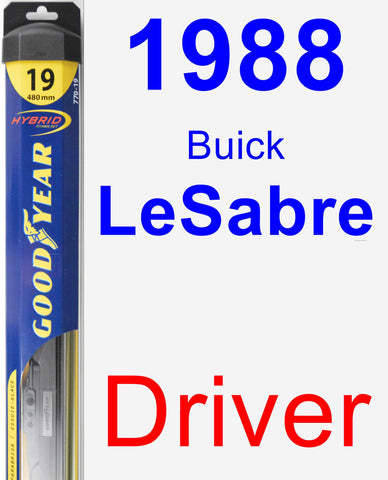 Driver Wiper Blade for 1988 Buick LeSabre - Hybrid