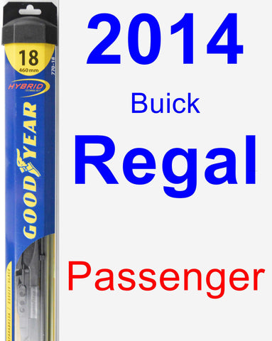 Passenger Wiper Blade for 2014 Buick Regal - Hybrid