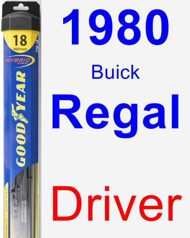 Driver Wiper Blade for 1980 Buick Regal - Hybrid