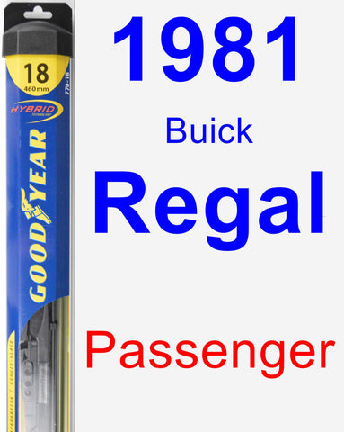 Passenger Wiper Blade for 1981 Buick Regal - Hybrid