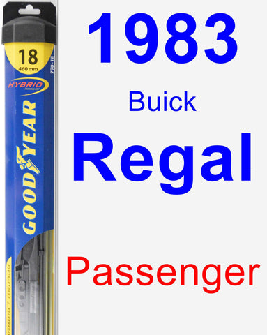 Passenger Wiper Blade for 1983 Buick Regal - Hybrid