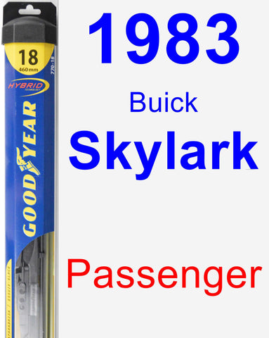 Passenger Wiper Blade for 1983 Buick Skylark - Hybrid