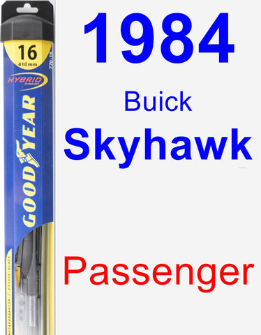 Passenger Wiper Blade for 1984 Buick Skyhawk - Hybrid