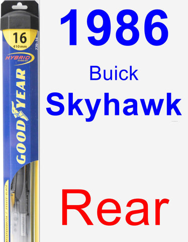 Rear Wiper Blade for 1986 Buick Skyhawk - Hybrid
