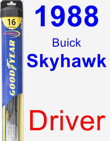 Driver Wiper Blade for 1988 Buick Skyhawk - Hybrid