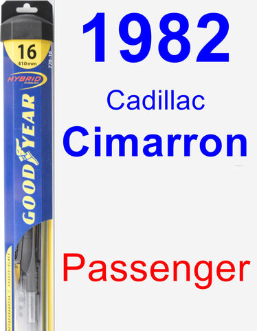 Passenger Wiper Blade for 1982 Cadillac Cimarron - Hybrid