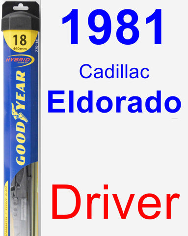 Driver Wiper Blade for 1981 Cadillac Eldorado - Hybrid
