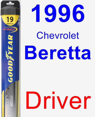 Driver Wiper Blade for 1996 Chevrolet Beretta - Hybrid
