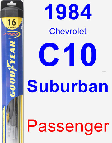 Passenger Wiper Blade for 1984 Chevrolet C10 Suburban - Hybrid