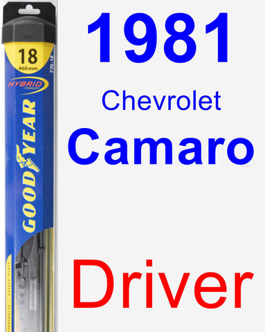 Driver Wiper Blade for 1981 Chevrolet Camaro - Hybrid